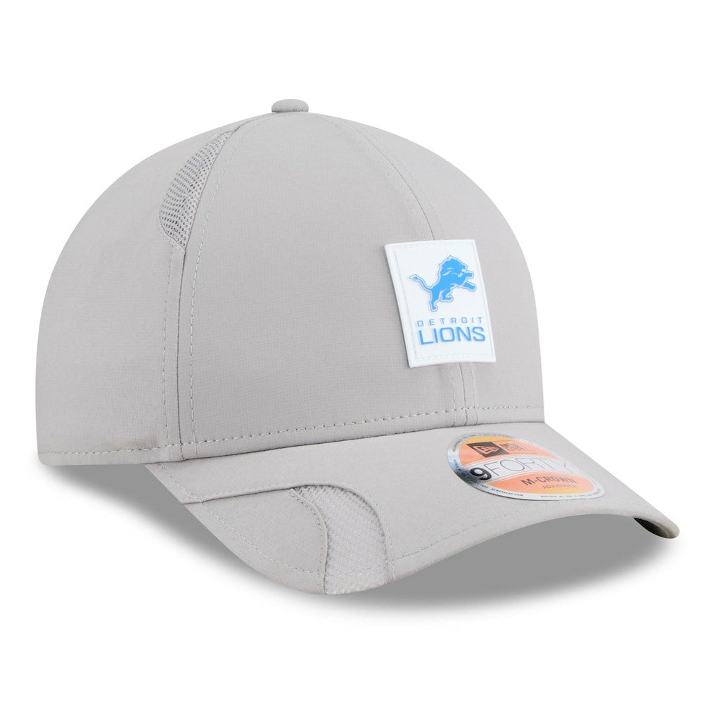 Detroit Lions New Era 2025 Sideline M-Crown 9FORTY Adjustable Hat Gray - NFL