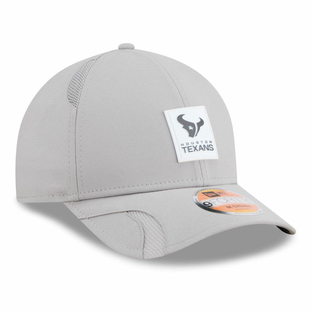 Houston Texans New Era 2025 Sideline M-Crown 9FORTY Adjustable Hat Gray - NFL