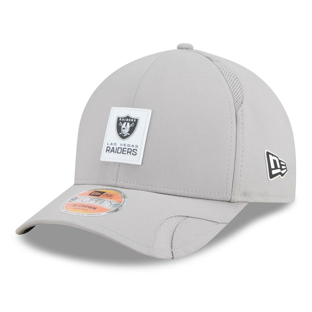 Las Vegas Raiders New Era 2025 Sideline M-Crown 9FORTY Adjustable Hat Gray - NFL