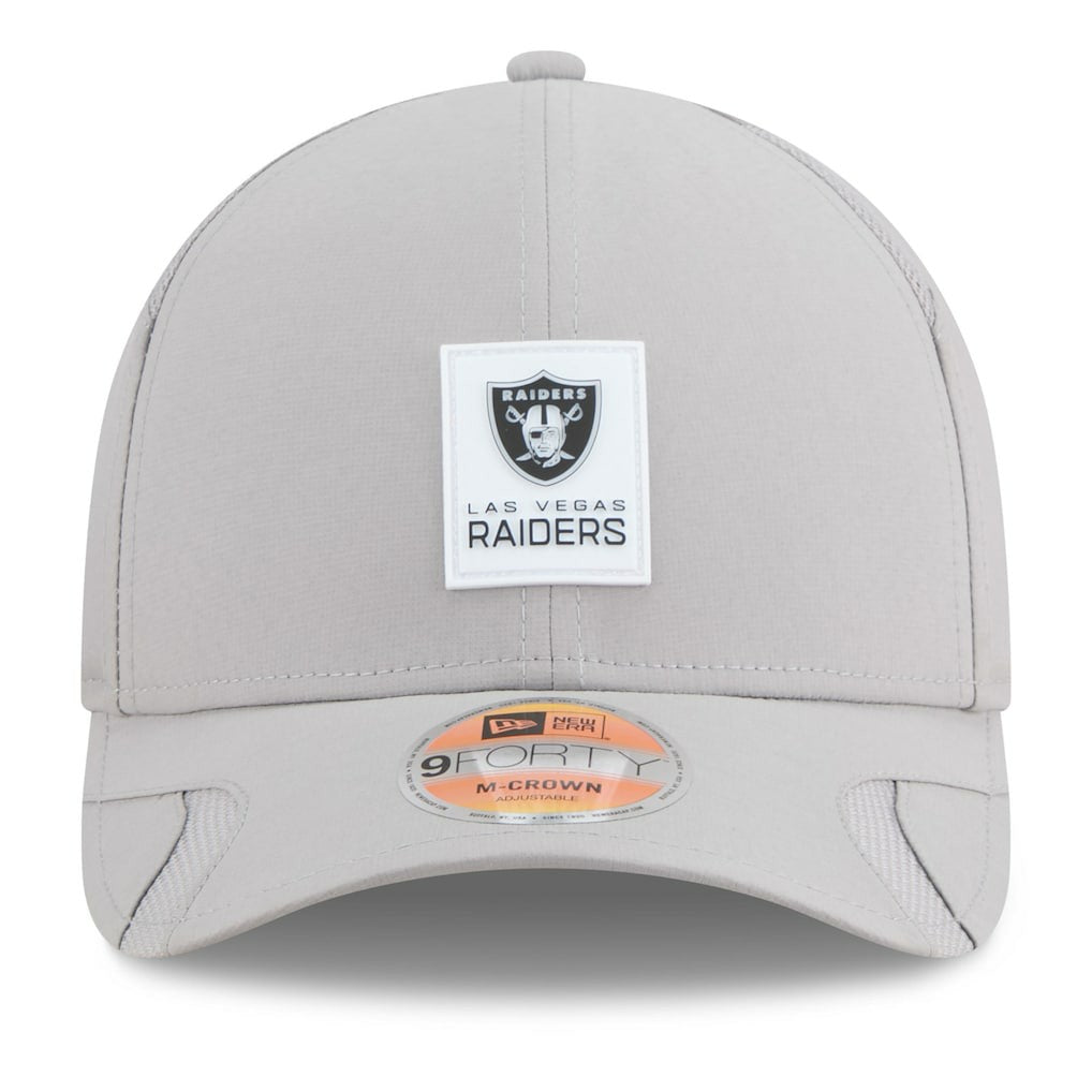 Las Vegas Raiders New Era 2025 Sideline M-Crown 9FORTY Adjustable Hat Gray - NFL
