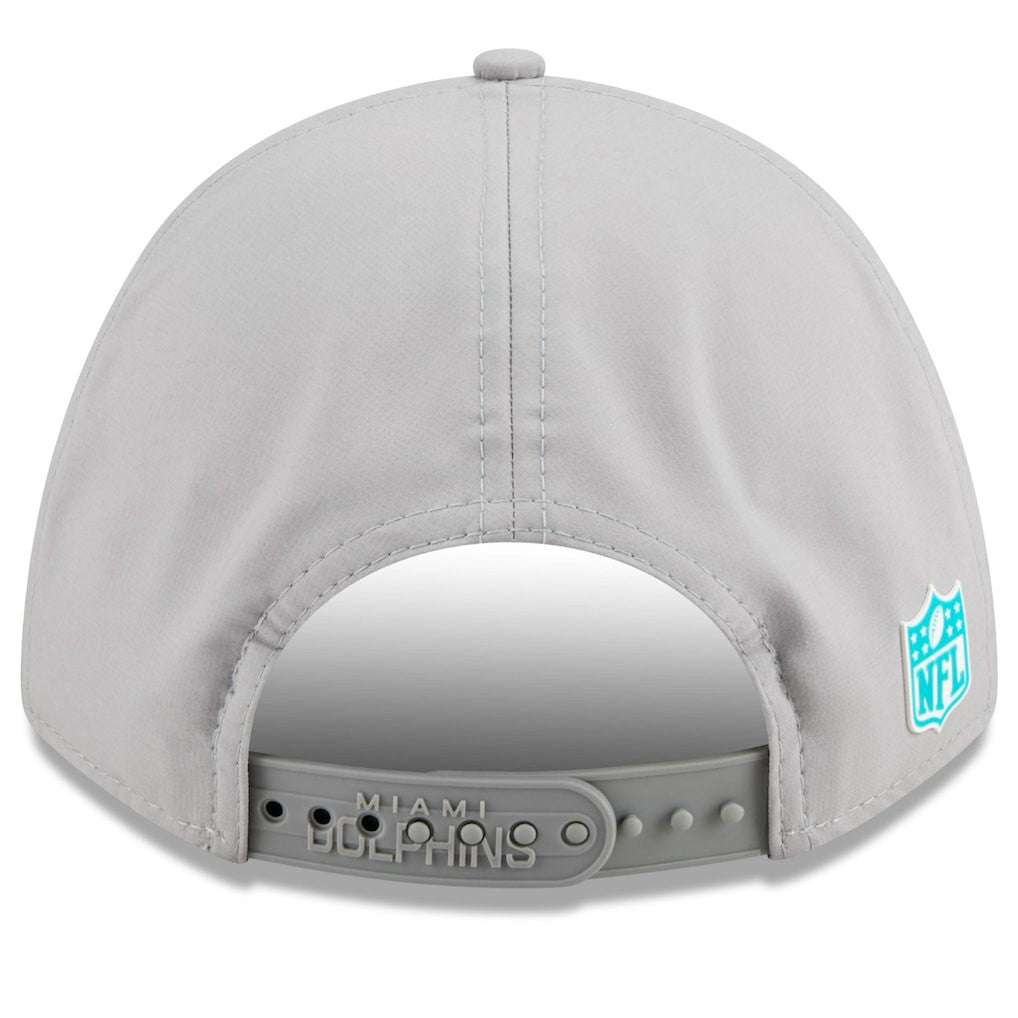 Miami Dolphins New Era 2025 Sideline M-Crown 9FORTY Adjustable Hat Gray - NFL