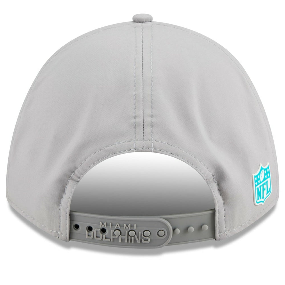 Miami Dolphins New Era 2025 Sideline M-Crown 9FORTY Adjustable Hat Gray - NFL