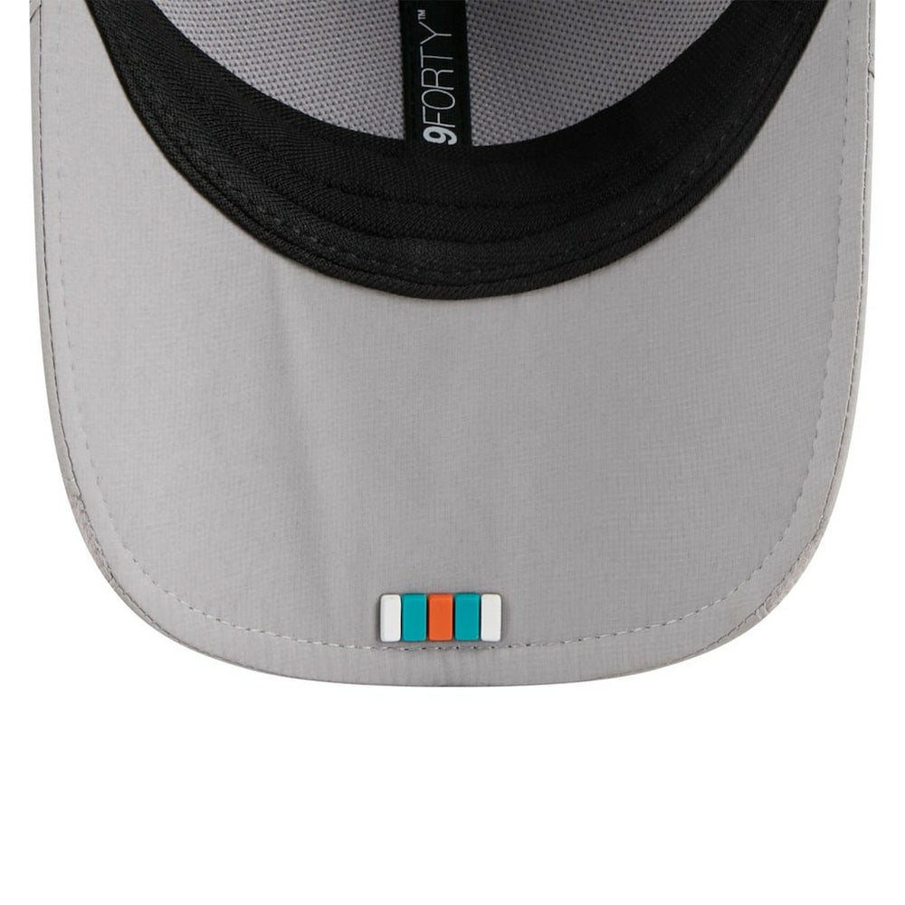Miami Dolphins New Era 2025 Sideline M-Crown 9FORTY Adjustable Hat Gray - NFL