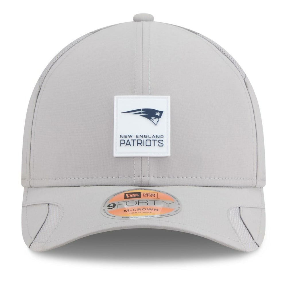 New England Patriots New Era 2025 Sideline M-Crown 9FORTY Adjustable Hat Gray - NFL