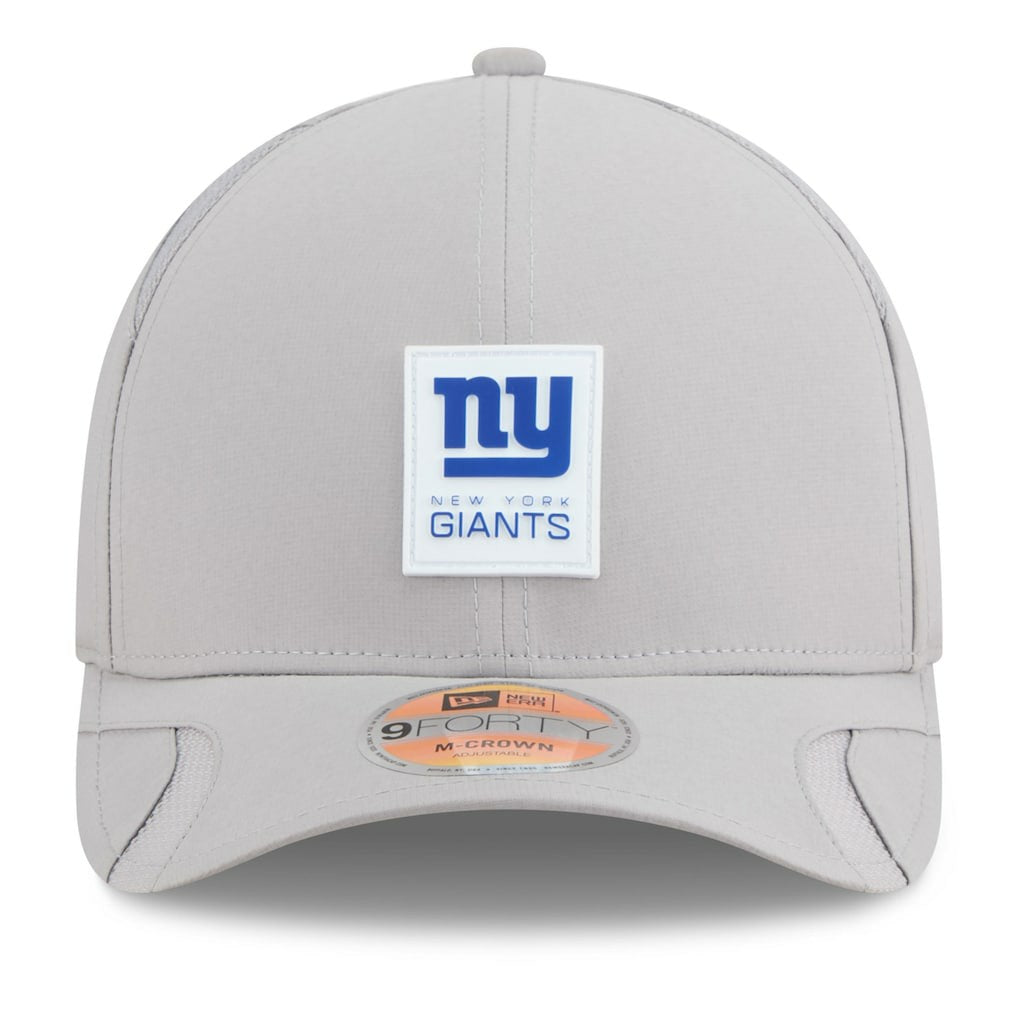 New York Giants New Era 2025 Sideline M-Crown 9FORTY Adjustable Hat Gray - NFL