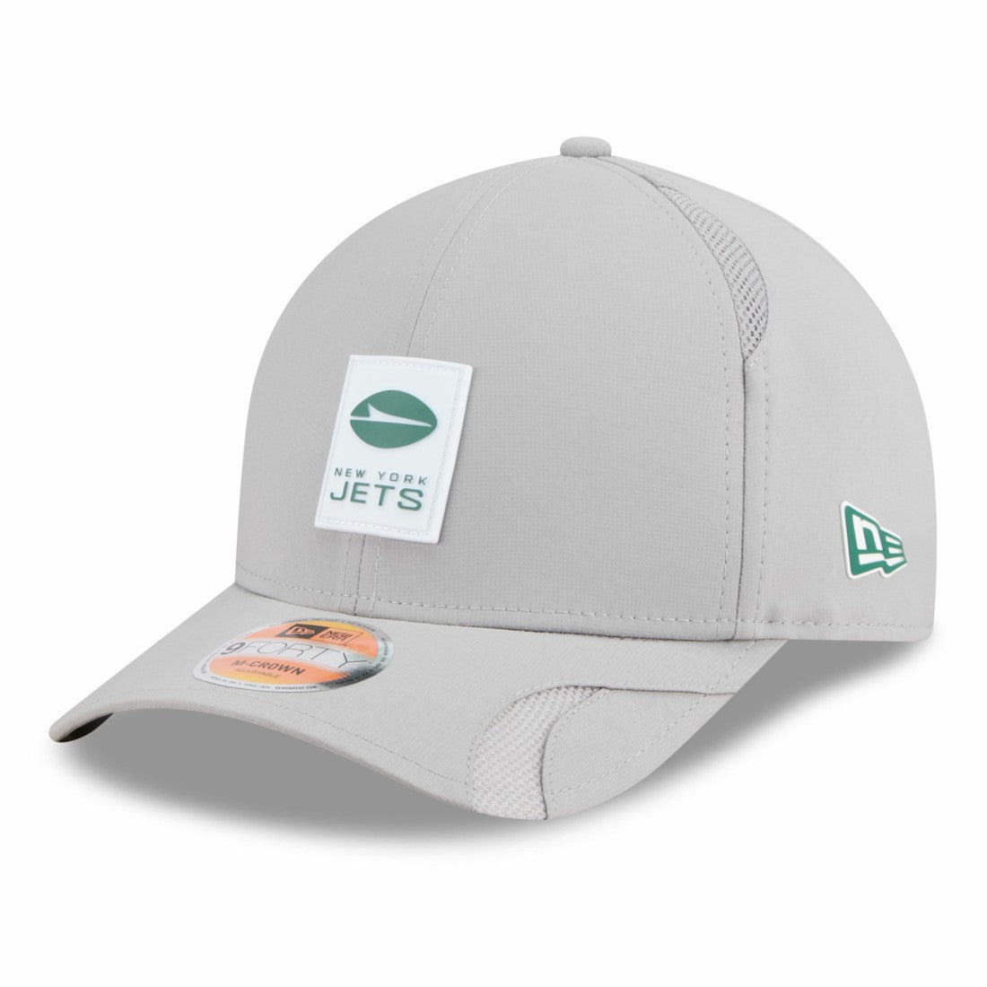 New York Jets New Era 2025 Sideline M-Crown 9FORTY Adjustable Hat Gray - NFL