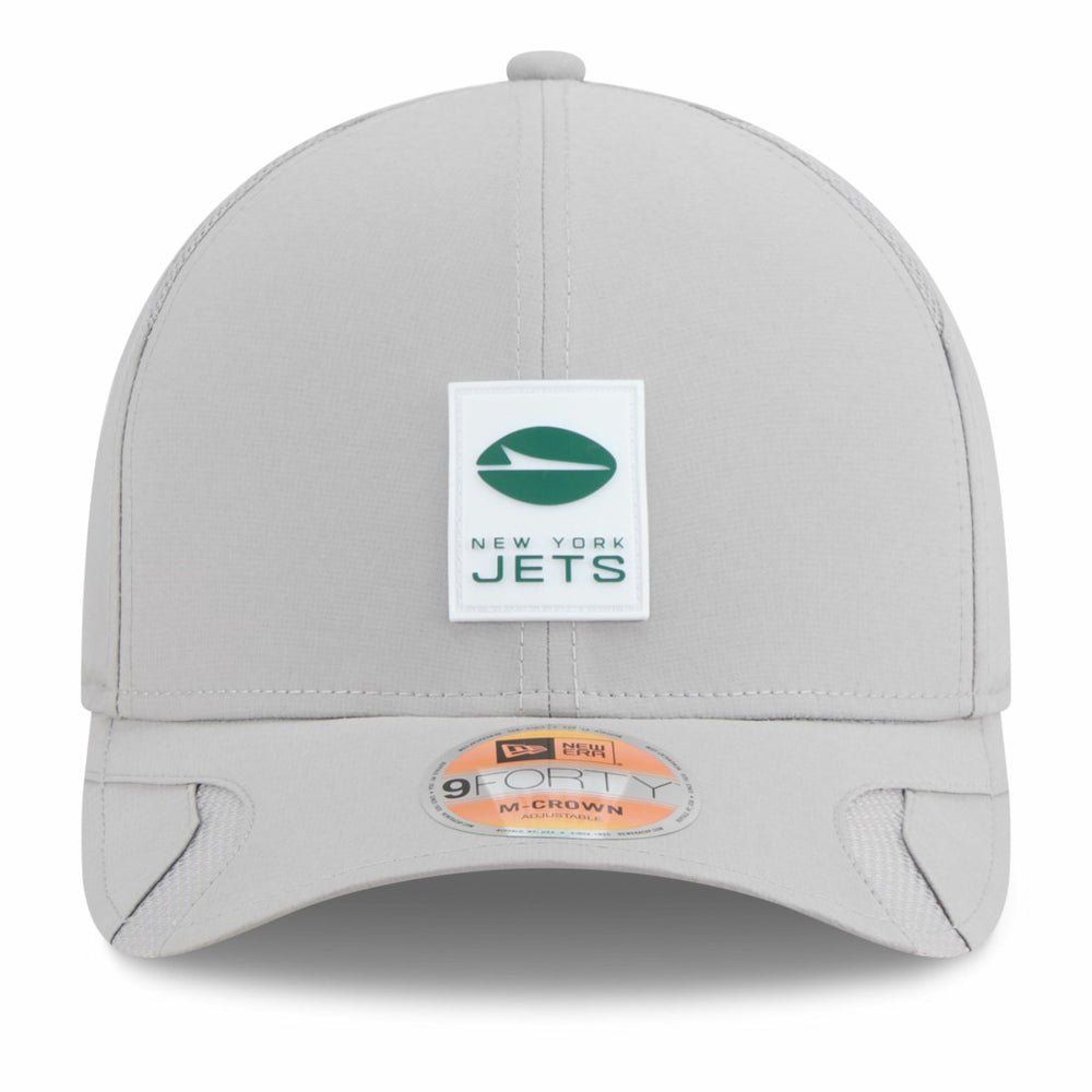 New York Jets New Era 2025 Sideline M-Crown 9FORTY Adjustable Hat Gray - NFL