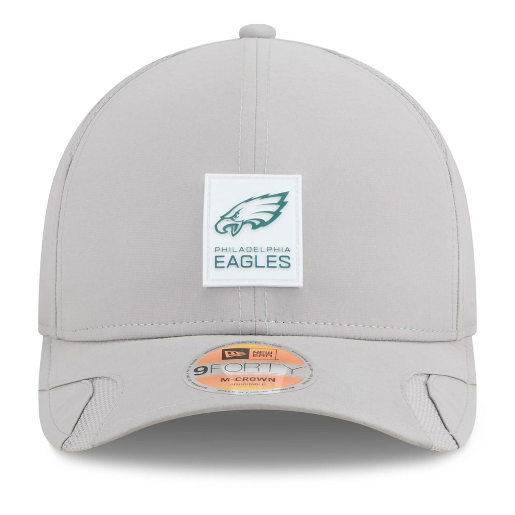 Philadelphia Eagles New Era 2025 Sideline M-Crown 9FORTY Adjustable Hat Gray - NFL