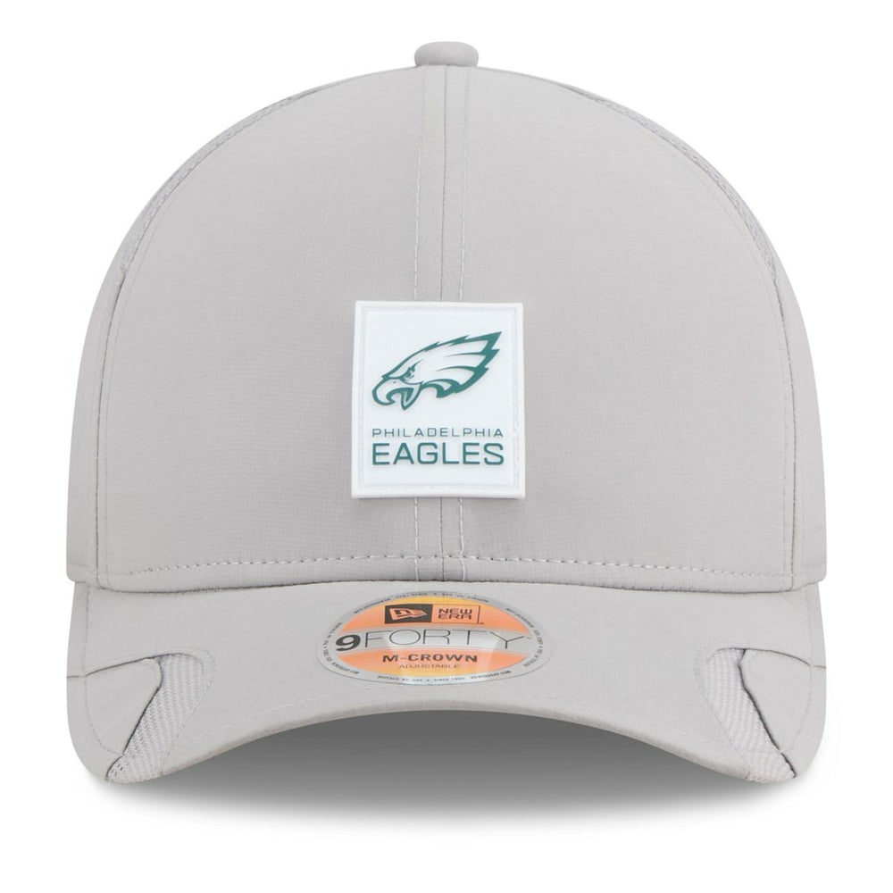 Philadelphia Eagles New Era 2025 Sideline M-Crown 9FORTY Adjustable Hat Gray - NFL