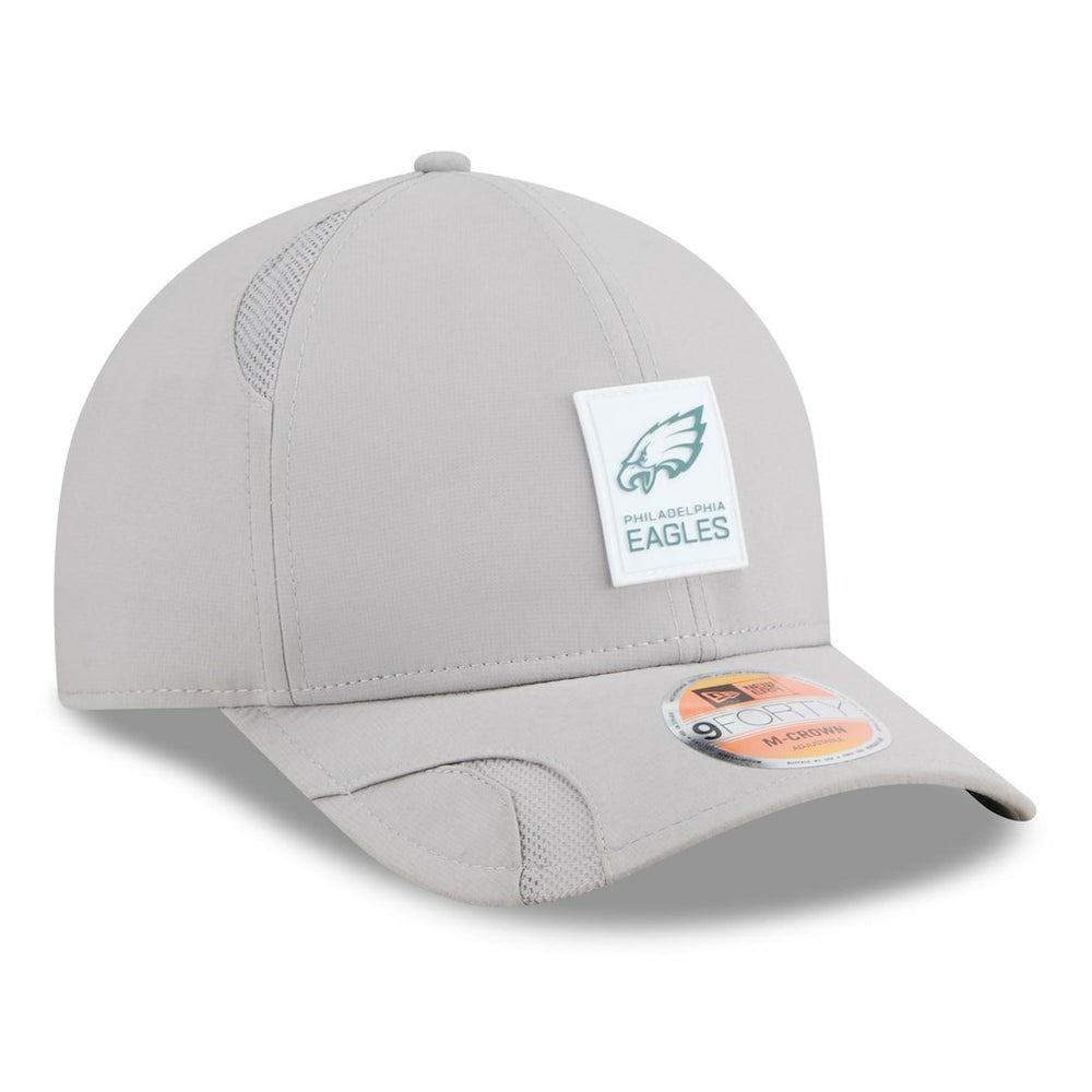 Philadelphia Eagles New Era 2025 Sideline M-Crown 9FORTY Adjustable Hat Gray - NFL