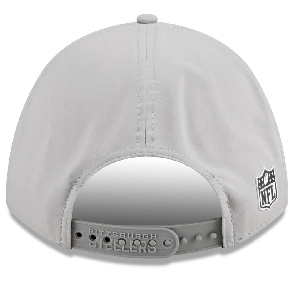 Pittsburgh Steelers New Era 2025 Sideline M-Crown 9FORTY Adjustable Hat Gray - NFL