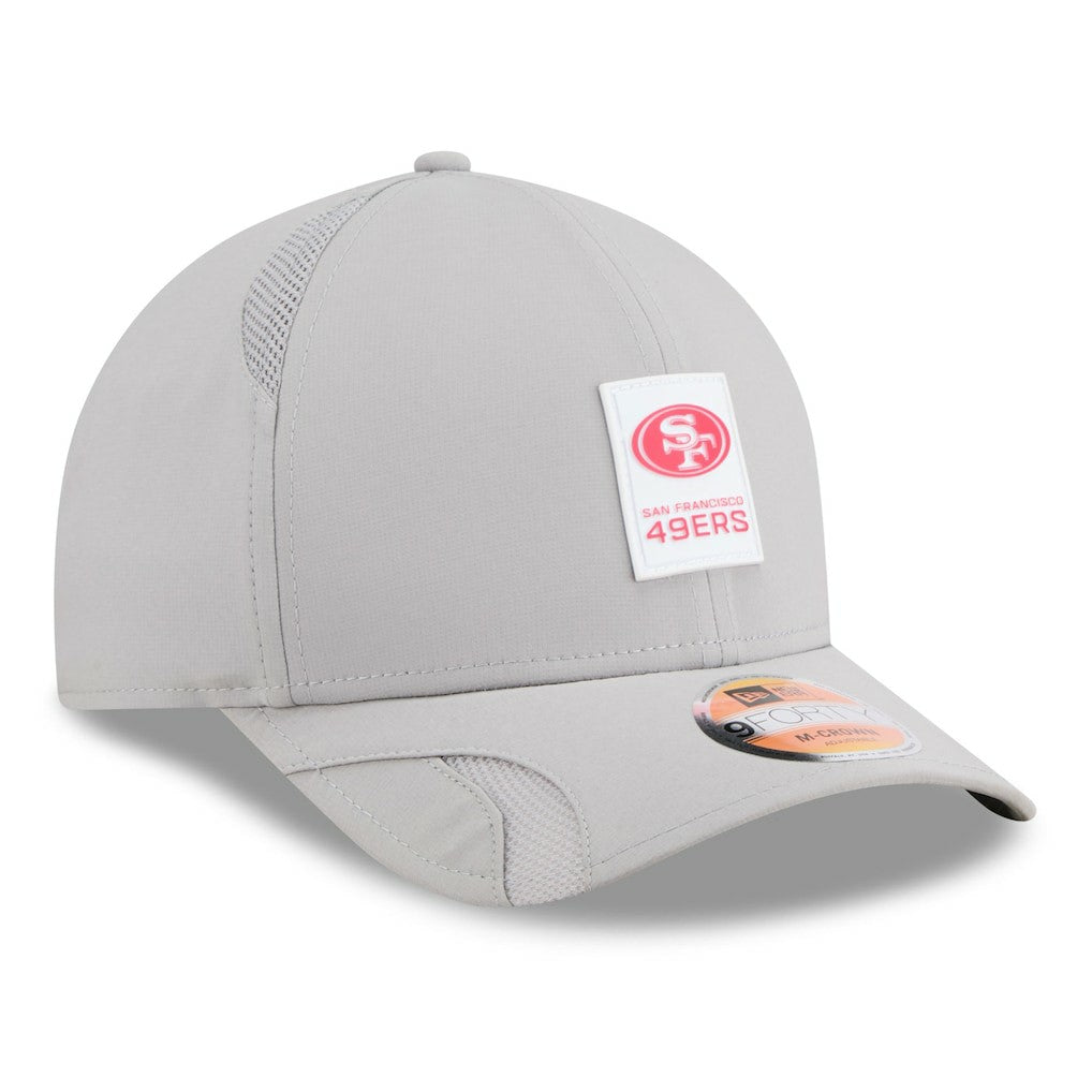 San Francisco 49ers New Era 2025 Sideline M-Crown 9FORTY Adjustable Hat Gray - NFL