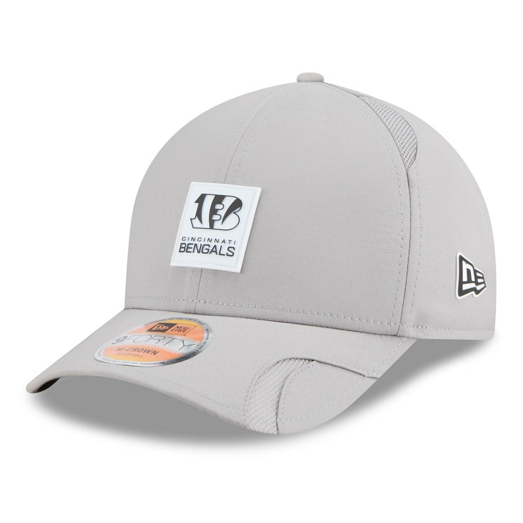 Cincinnati Bengals New Era 2025 Sideline M-Crown 9FORTY Adjustable Hat Gray - NFL
