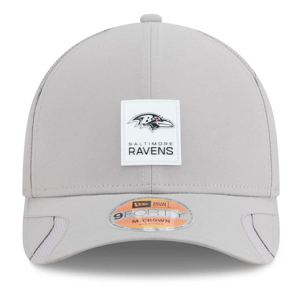 Baltimore Ravens New Era 2025 Sideline M-Crown 9FORTY Adjustable Hat Gray - NFL
