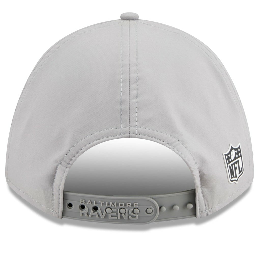 Baltimore Ravens New Era 2025 Sideline M-Crown 9FORTY Adjustable Hat Gray - NFL