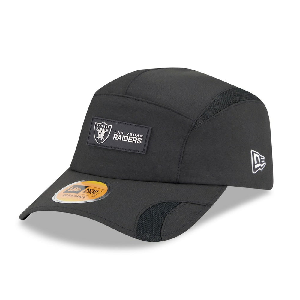 Las Vegas Raiders New Era 2025 Sideline Runner Adjustable Hat Black - NFL