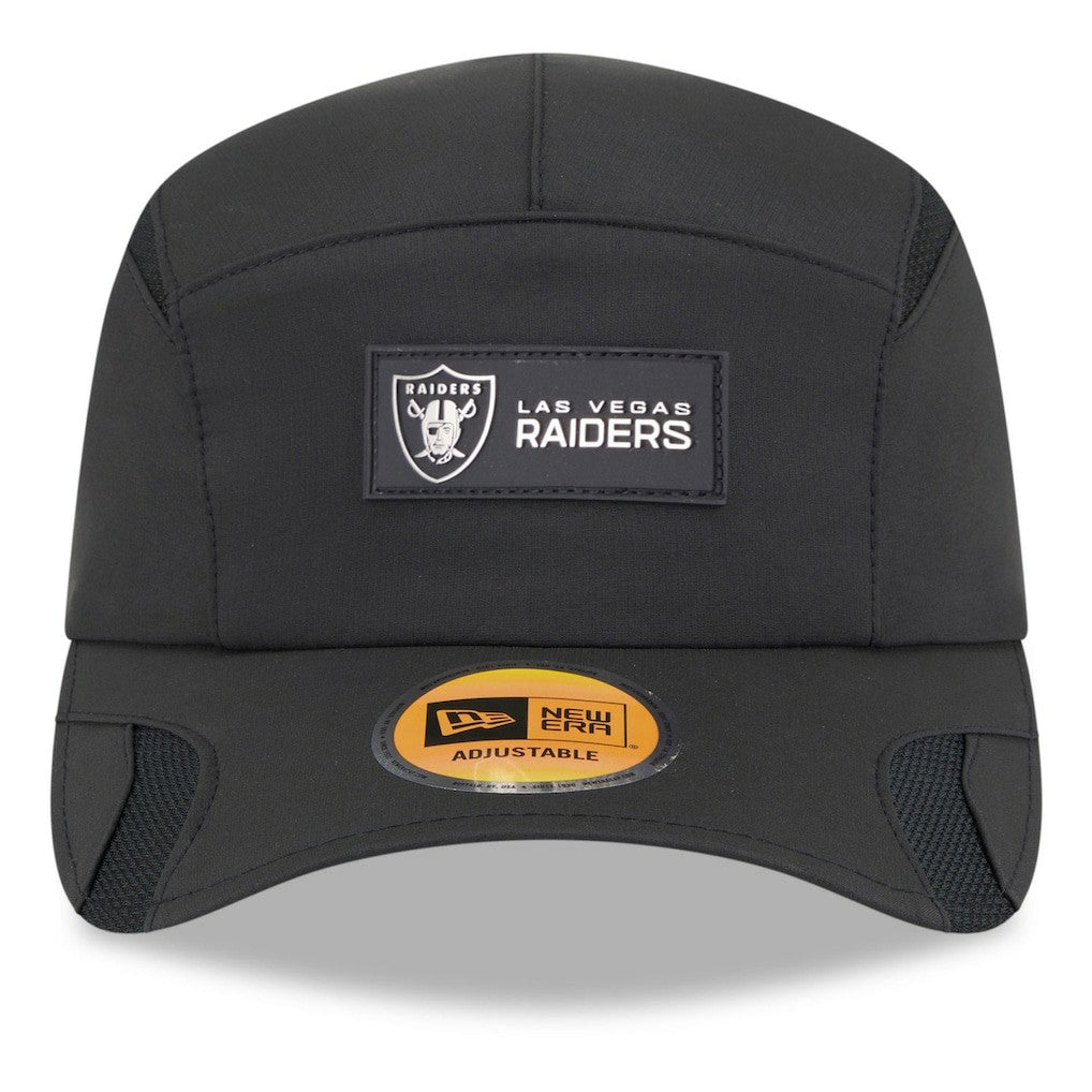 Las Vegas Raiders New Era 2025 Sideline Runner Adjustable Hat Black - NFL