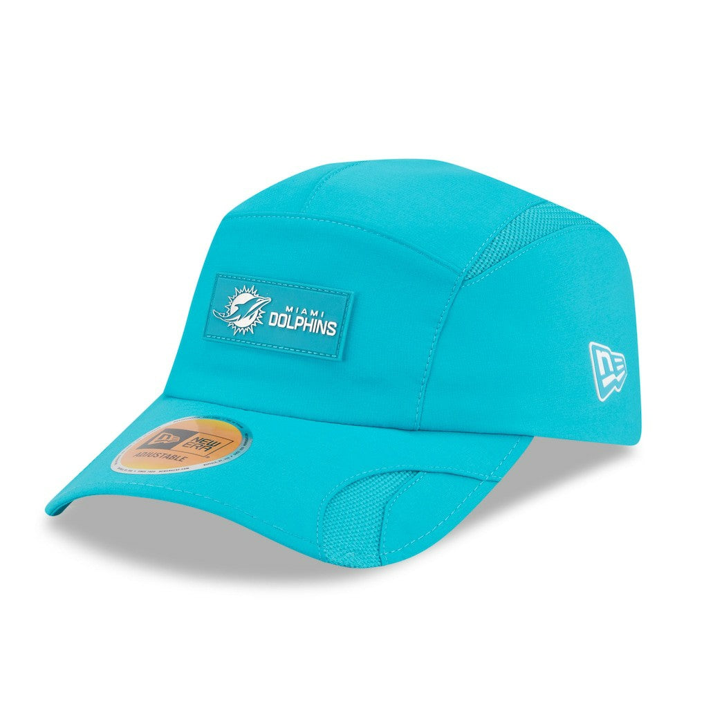 Miami Dolphins New Era 2025 Sideline Runner Adjustable Hat Aqua - NFL