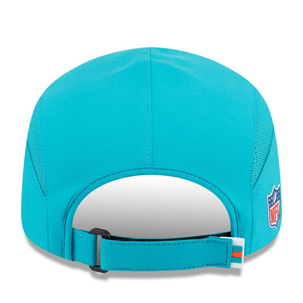 Miami Dolphins New Era 2025 Sideline Runner Adjustable Hat Aqua - NFL
