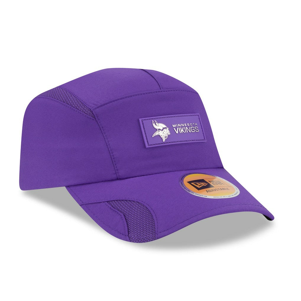 Minnesota Vikings New Era 2025 Sideline Runner Adjustable Hat Purple - NFL