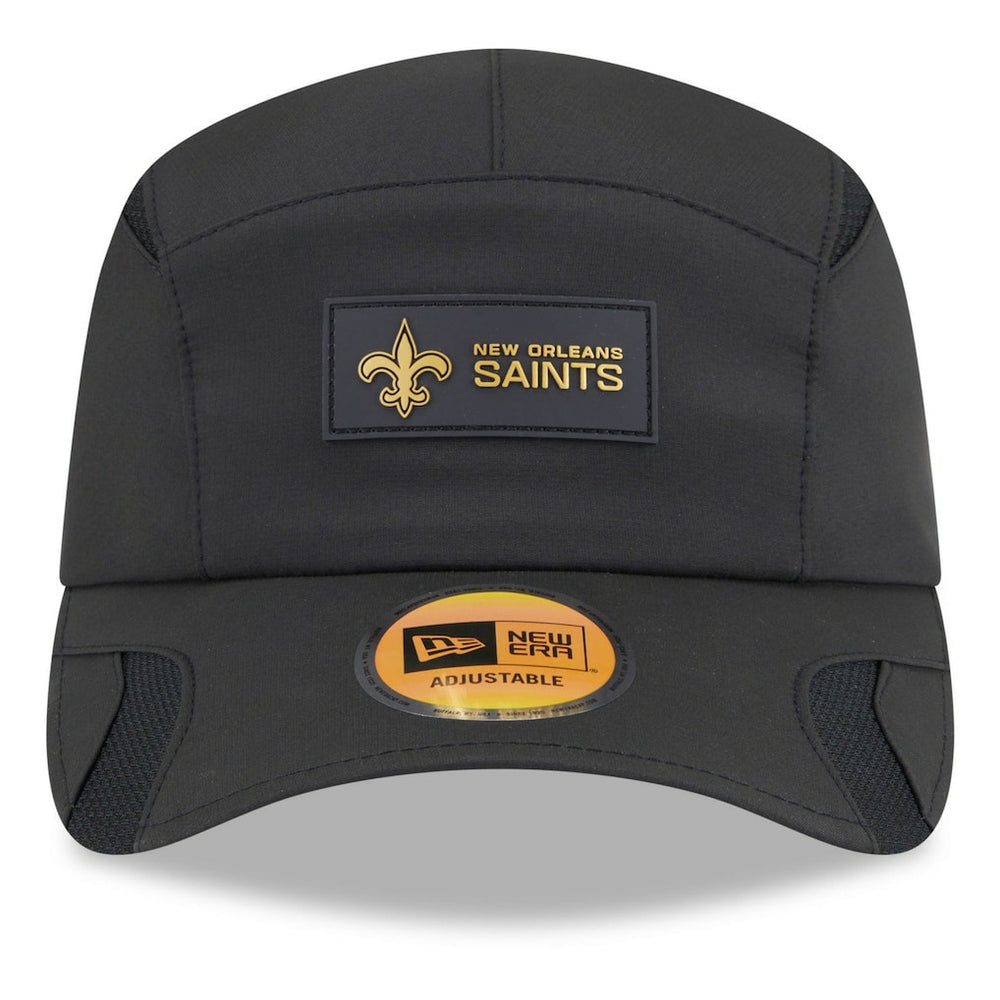 New Orleans Saints New Era 2025 Sideline Runner Adjustable Hat Black - NFL