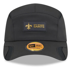 New Orleans Saints New Era 2025 Sideline Runner Adjustable Hat Black - NFL