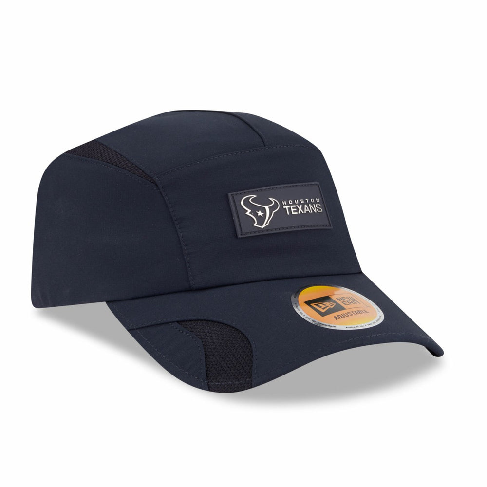 Houston Texans New Era 2025 Sideline Runner Adjustable Hat Navy - NFL
