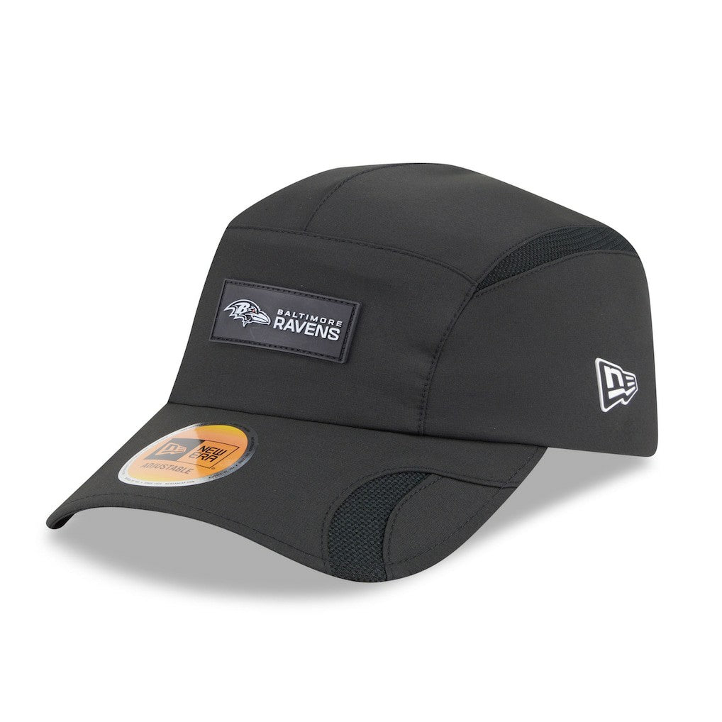 Baltimore Ravens New Era 2025 Sideline Runner Adjustable Hat Black - NFL