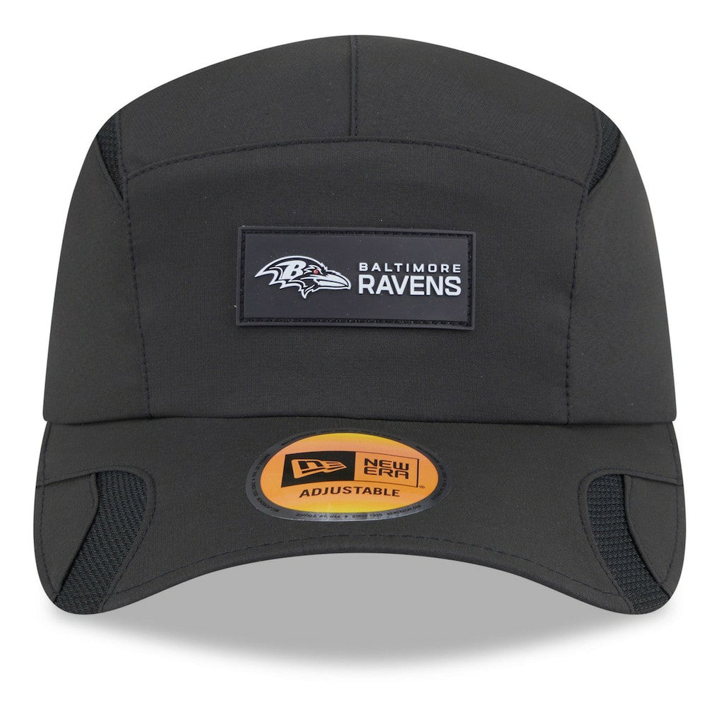 Baltimore Ravens New Era 2025 Sideline Runner Adjustable Hat Black - NFL