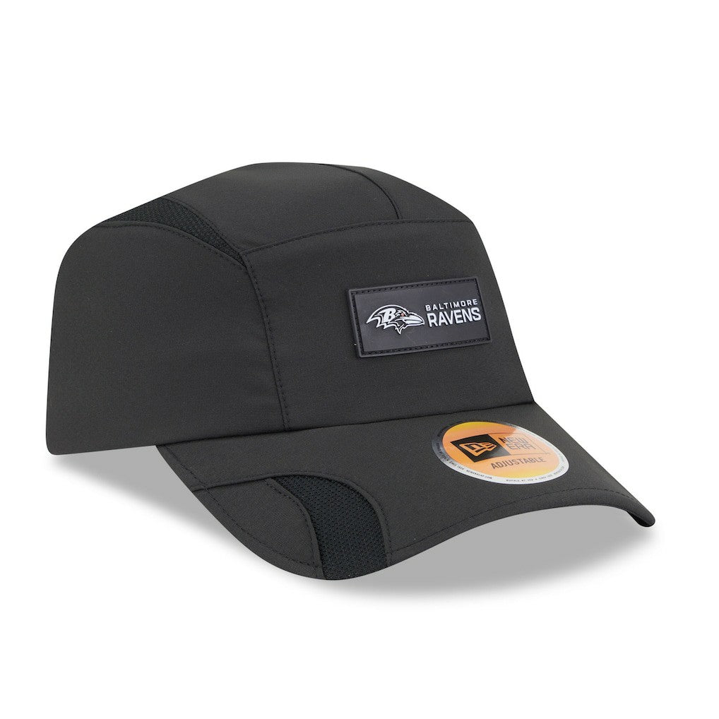 Baltimore Ravens New Era 2025 Sideline Runner Adjustable Hat Black - NFL