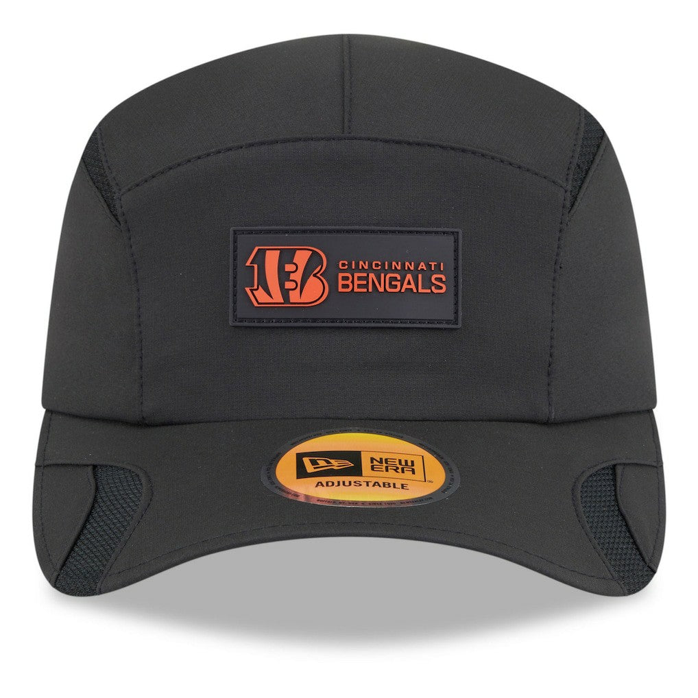 Cincinnati Bengals New Era 2025 Sideline Runner Adjustable Hat Black - NFL