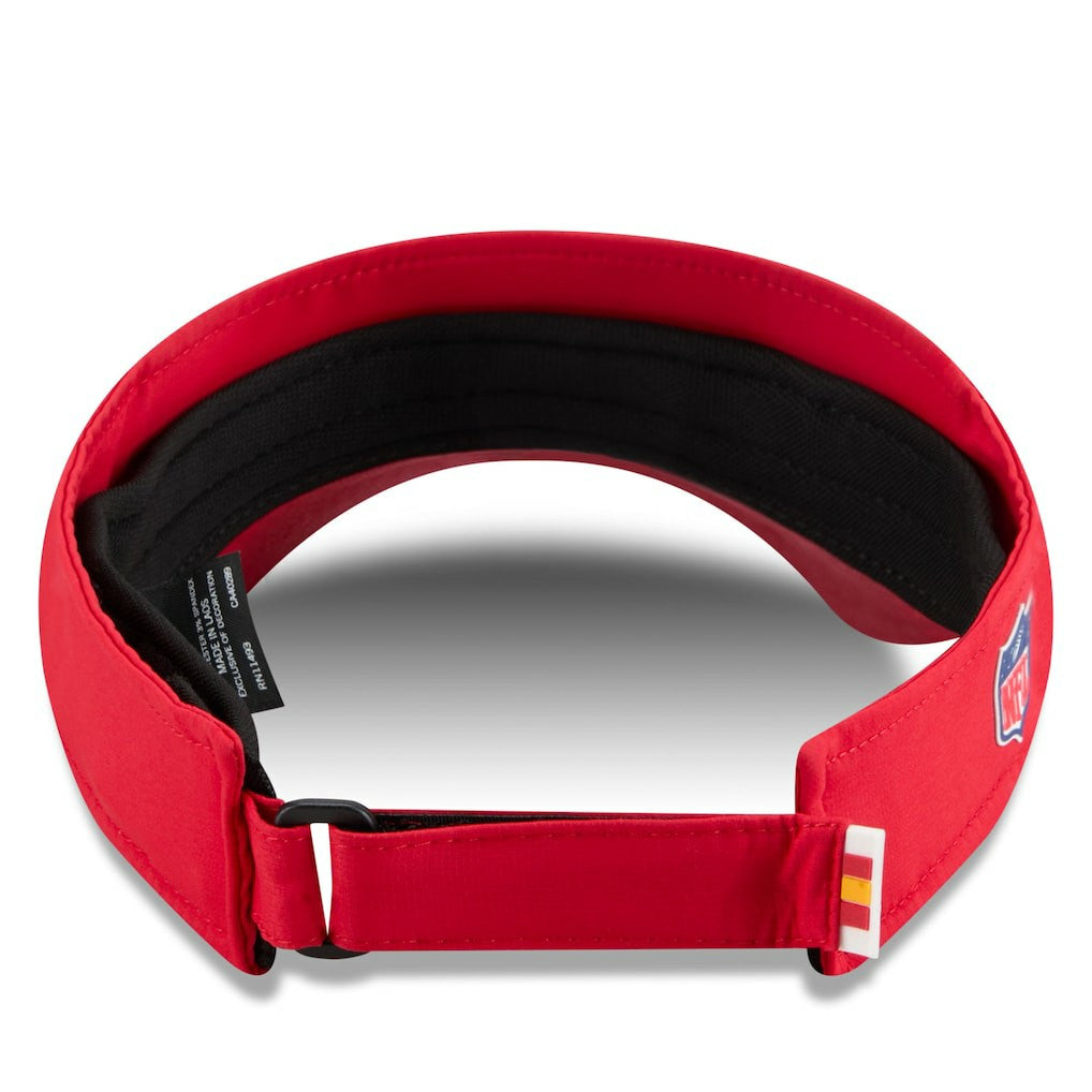 Kansas City Chiefs New Era 2025 Sideline Visor Red - NFL