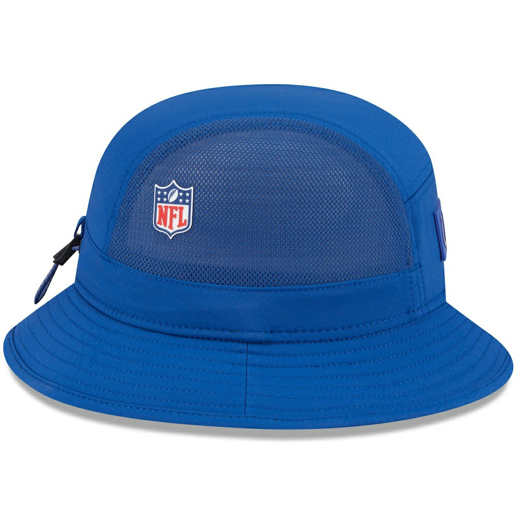Indianapolis Colts New Era 2025 Sideline Bucket Hat Royal - NFL