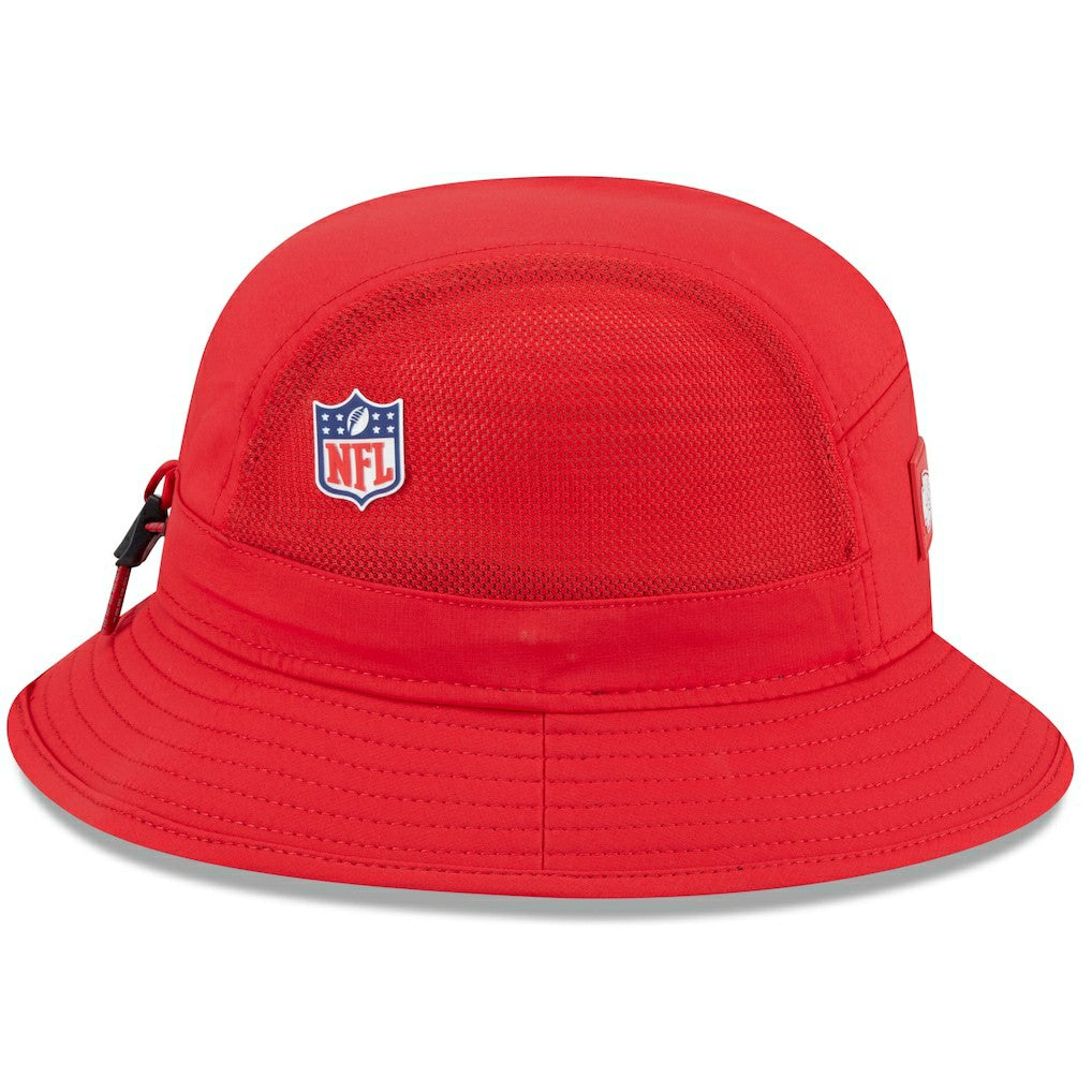 Kansas City Chiefs New Era 2025 Sideline Bucket Hat Red - NFL