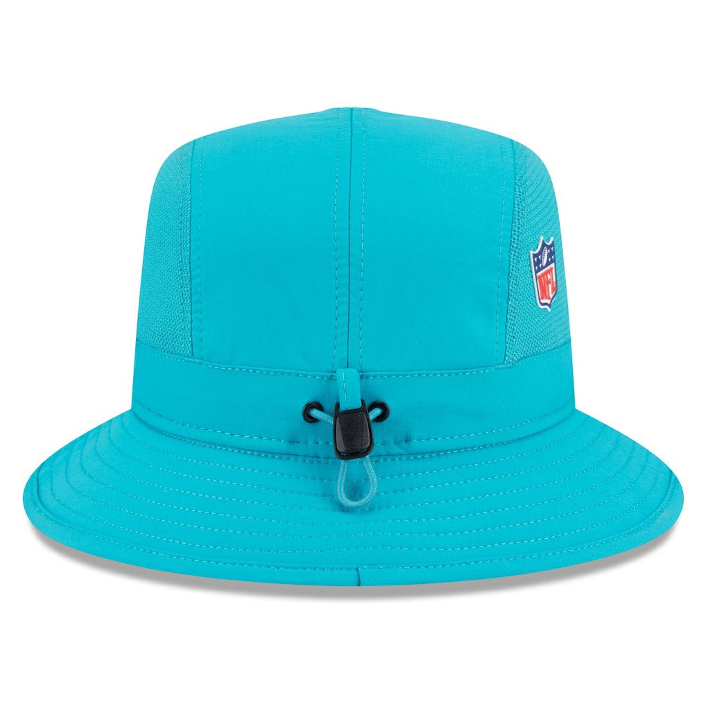 Miami Dolphins New Era 2025 Sideline Bucket Hat Aqua - NFL