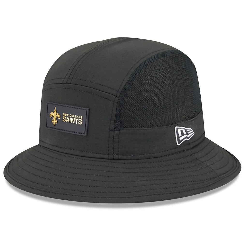 New Orleans Saints New Era 2025 Sideline Bucket Hat Black - NFL