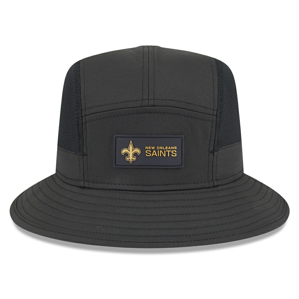 New Orleans Saints New Era 2025 Sideline Bucket Hat Black - NFL