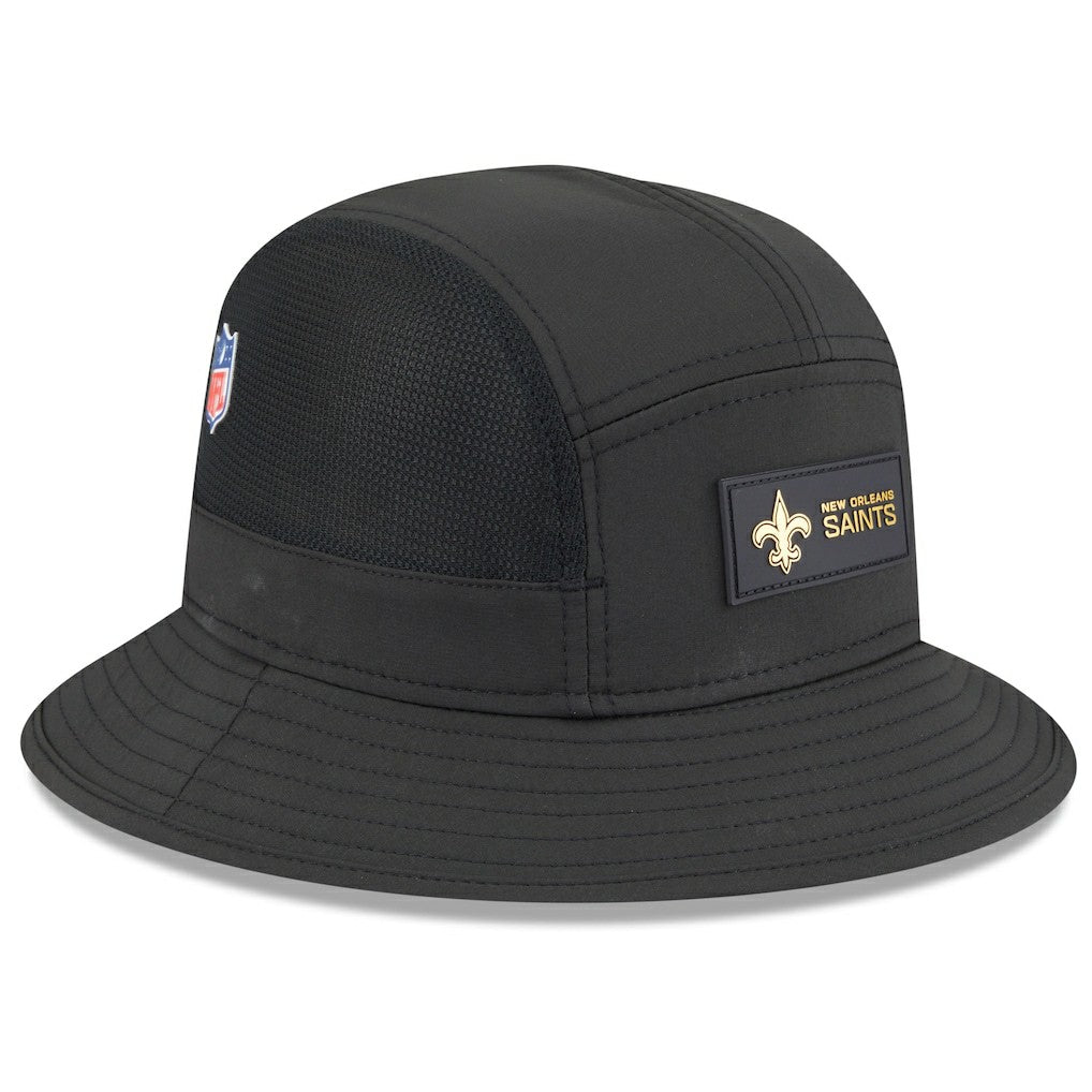 New Orleans Saints New Era 2025 Sideline Bucket Hat Black - NFL