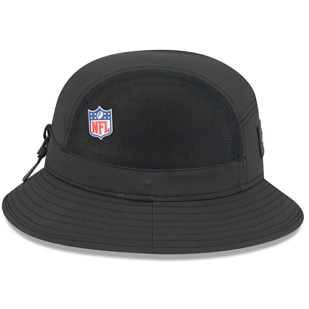 New Orleans Saints New Era 2025 Sideline Bucket Hat Black - NFL