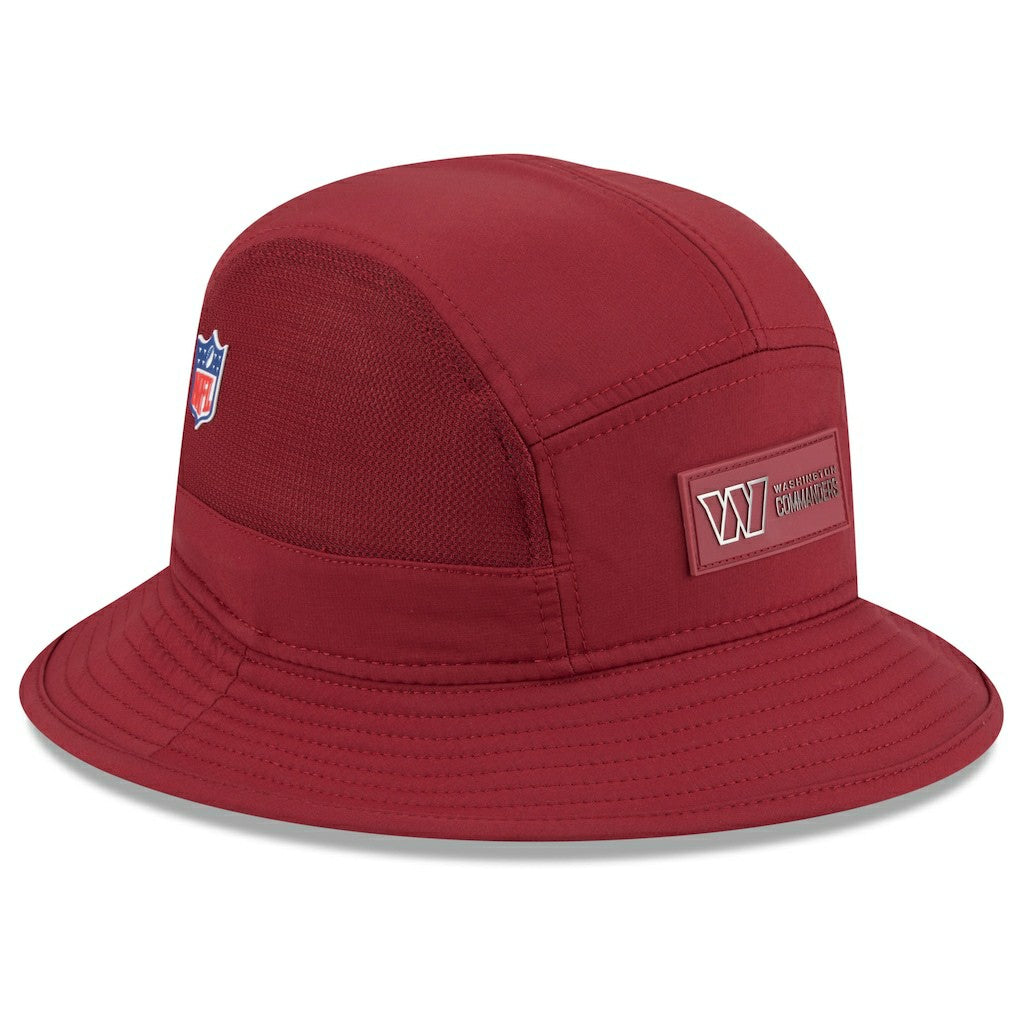 Washington Commanders New Era 2025 Sideline Bucket Hat Burgundy - NFL