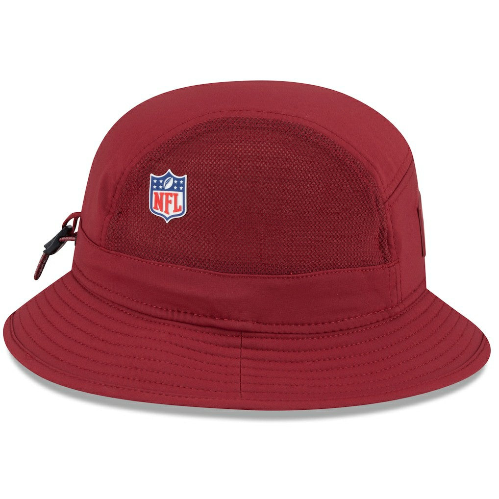 Washington Commanders New Era 2025 Sideline Bucket Hat Burgundy - NFL