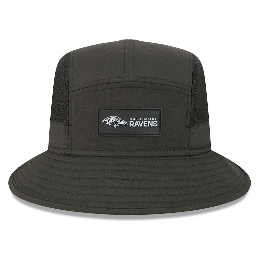 Baltimore Ravens New Era 2025 Sideline Bucket Hat Black - NFL