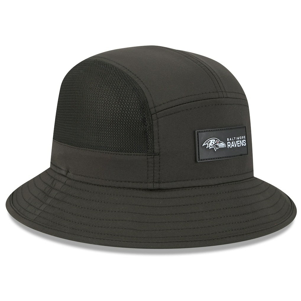 Baltimore Ravens New Era 2025 Sideline Bucket Hat Black - NFL