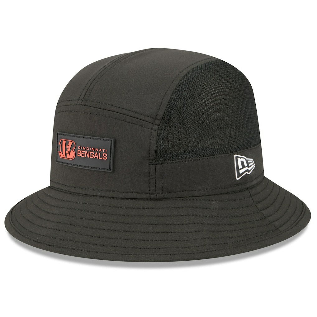 Cincinnati Bengals New Era 2025 Sideline Bucket Hat Black - NFL