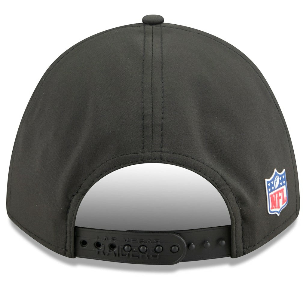 Las Vegas Raiders New Era Youth 2025 Sideline 9FORTY Adjustable Hat Black - NFL