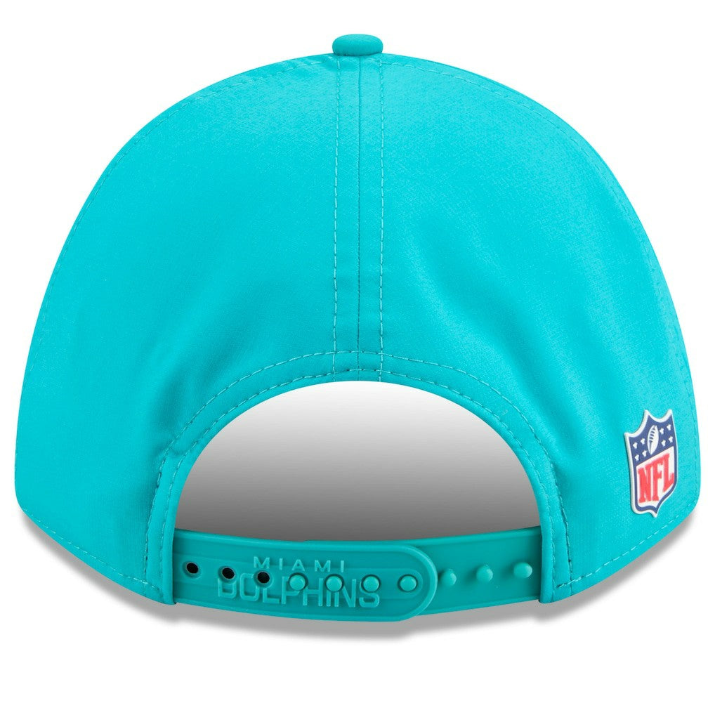 Miami Dolphins New Era Youth 2025 Sideline 9FORTY Adjustable Hat Aqua - NFL