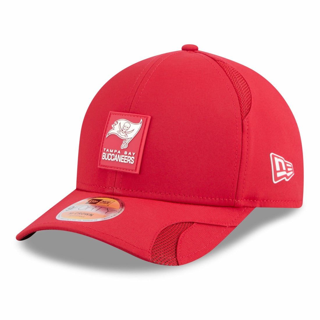 Tampa Bay Buccaneers New Era Youth 2025 Sideline M-Crown 9FORTY Adjustable Hat Red - NFL