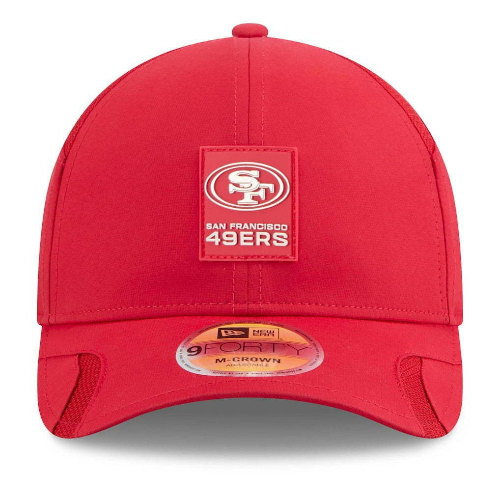 San Francisco 49ers New Era Youth 2025 Sideline 9FORTY Adjustable Hat Scarlet - NFL