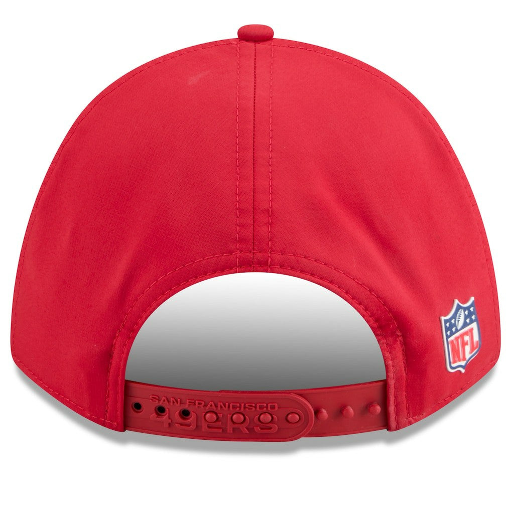 San Francisco 49ers New Era Youth 2025 Sideline 9FORTY Adjustable Hat Scarlet - NFL