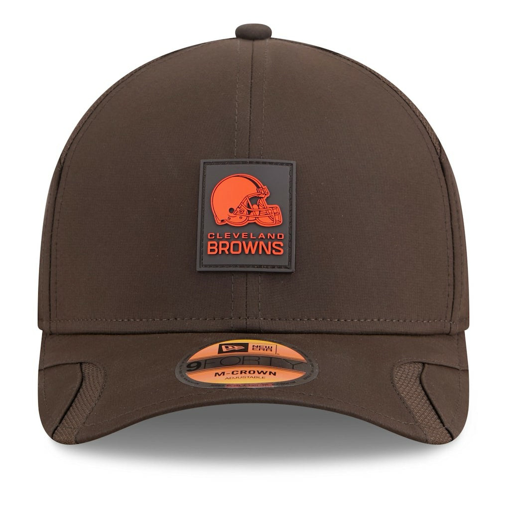 Cleveland Browns New Era Youth 2025 Sideline 9FORTY Adjustable Hat Brown - NFL